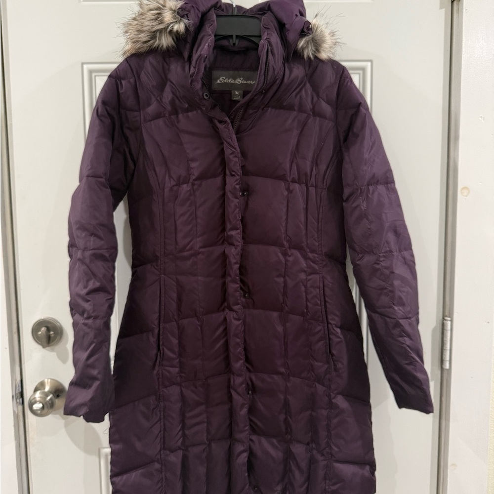 Eddie Bauer Women's Small Plum Quilted Jacket